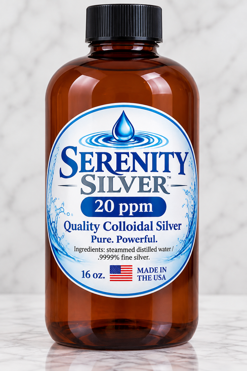 Serenity Silver - Quality Colloidal Silver - 16oz - 10 PPM